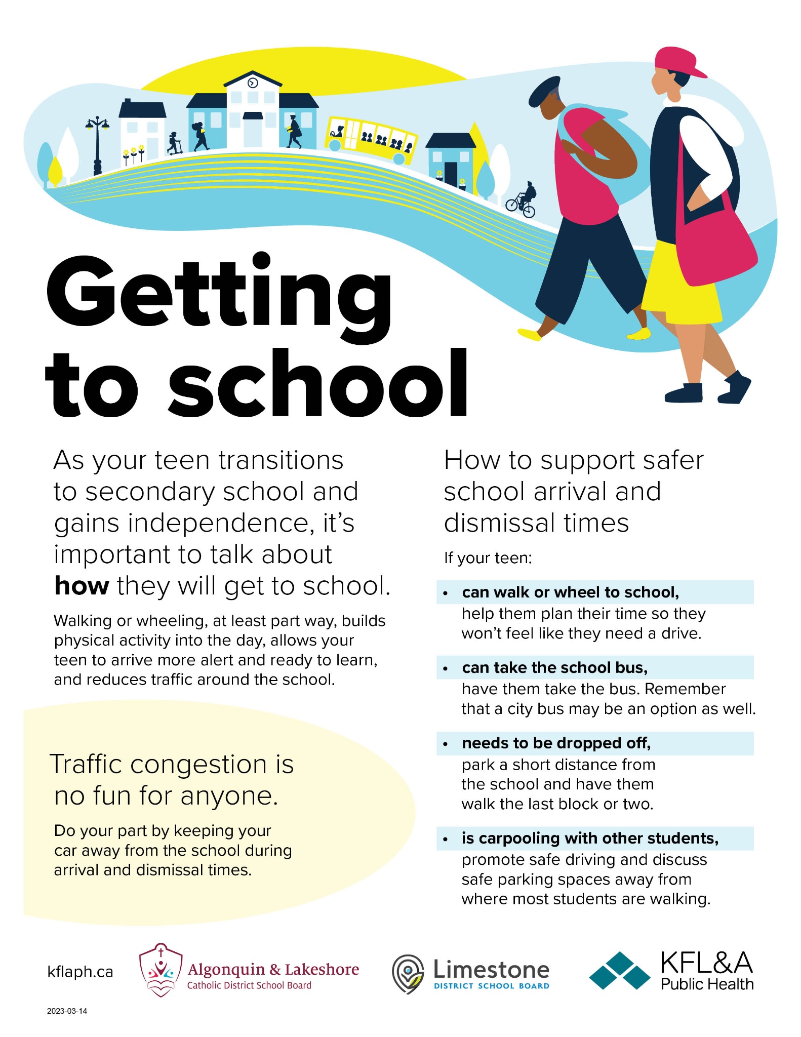 2023 03 14 Getting to school Secondary 1 