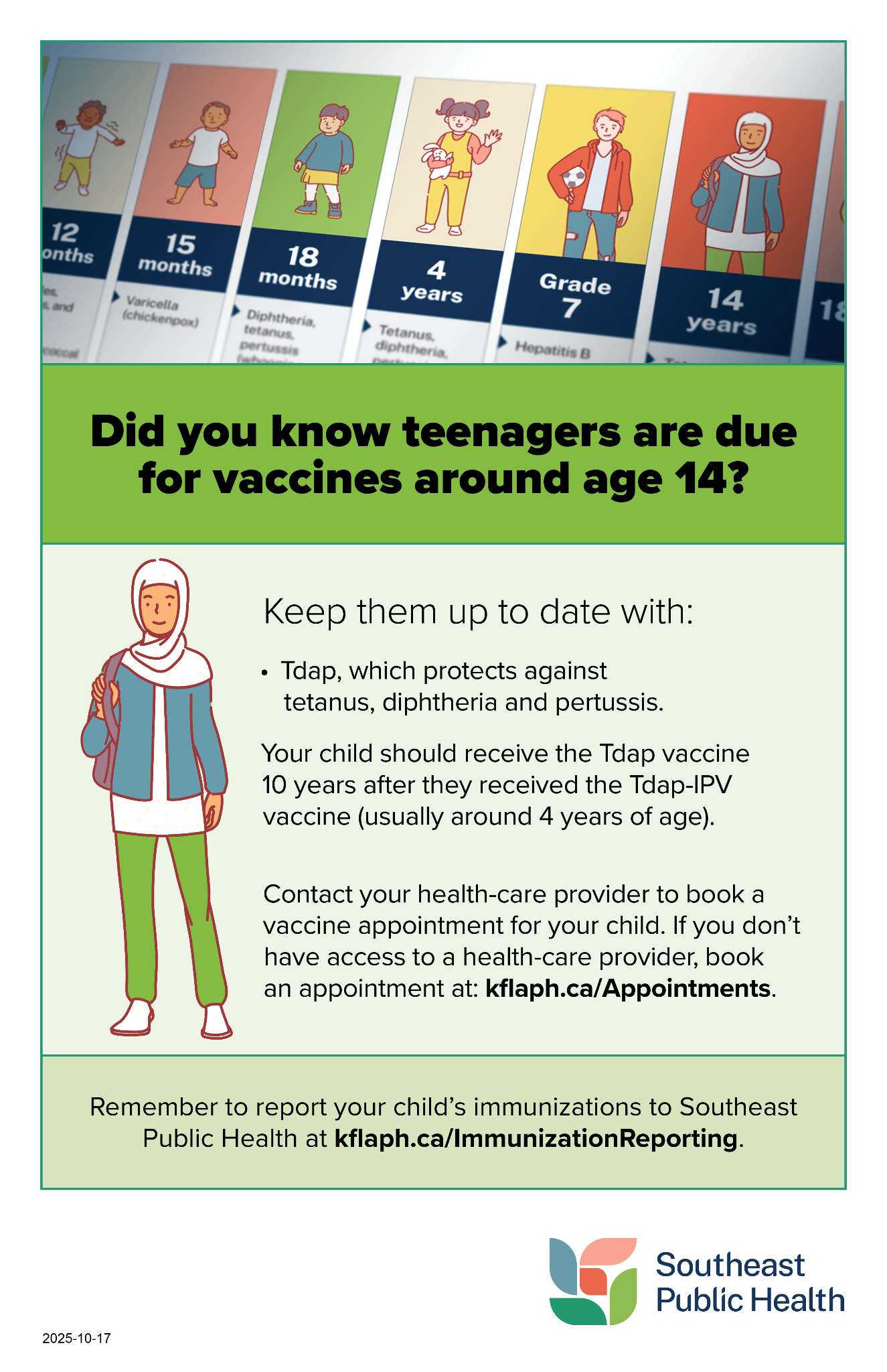 2025 10 17 vaccine reminder age 14 newsletter insert